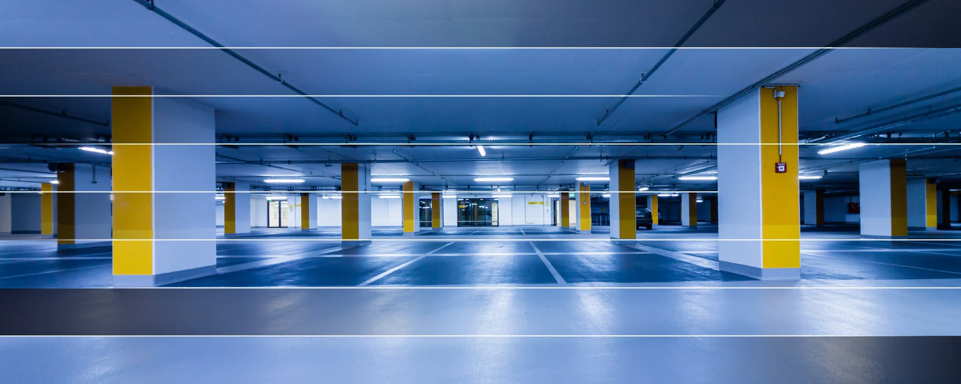 Innenansicht Parkhaus Betonbeschichtung